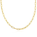 18K Gold Plated Paper Clip Necklace