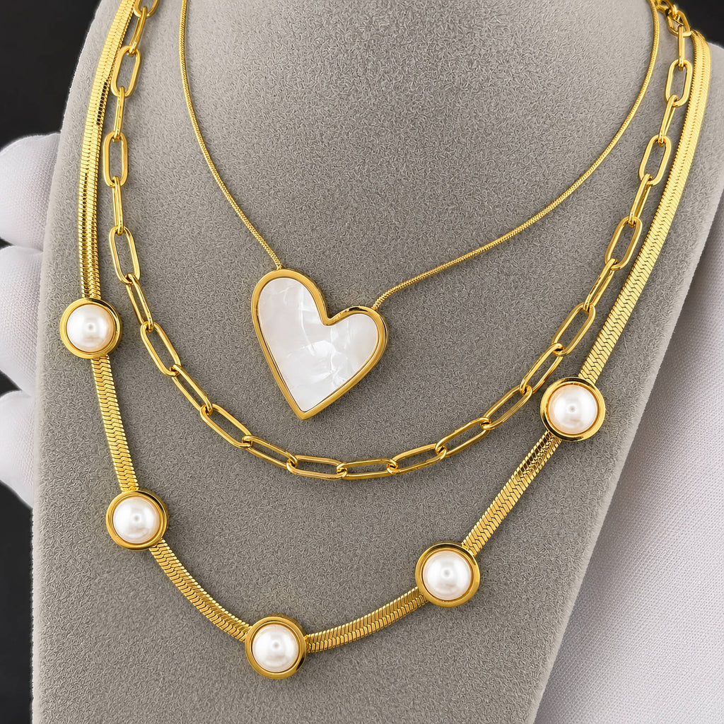 18K Gold Plated Paper Clip Necklace